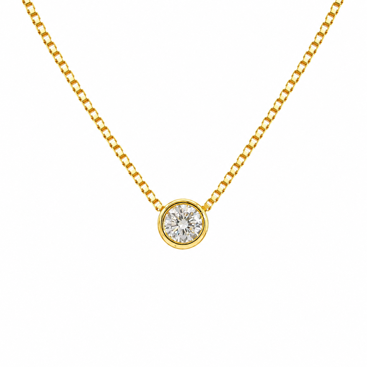 Sterling Silver Cz Pendant Necklaces