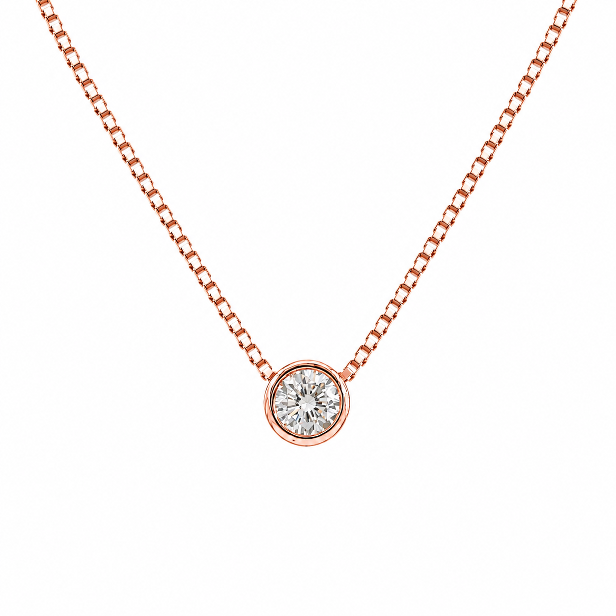 Sterling Silver Cz Pendant Necklaces