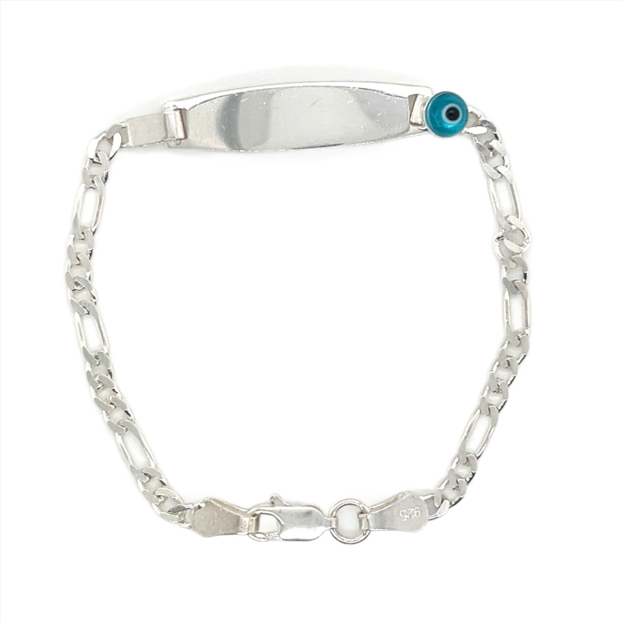 EYE 925 STERLING SILVER BABY ID BRACELET