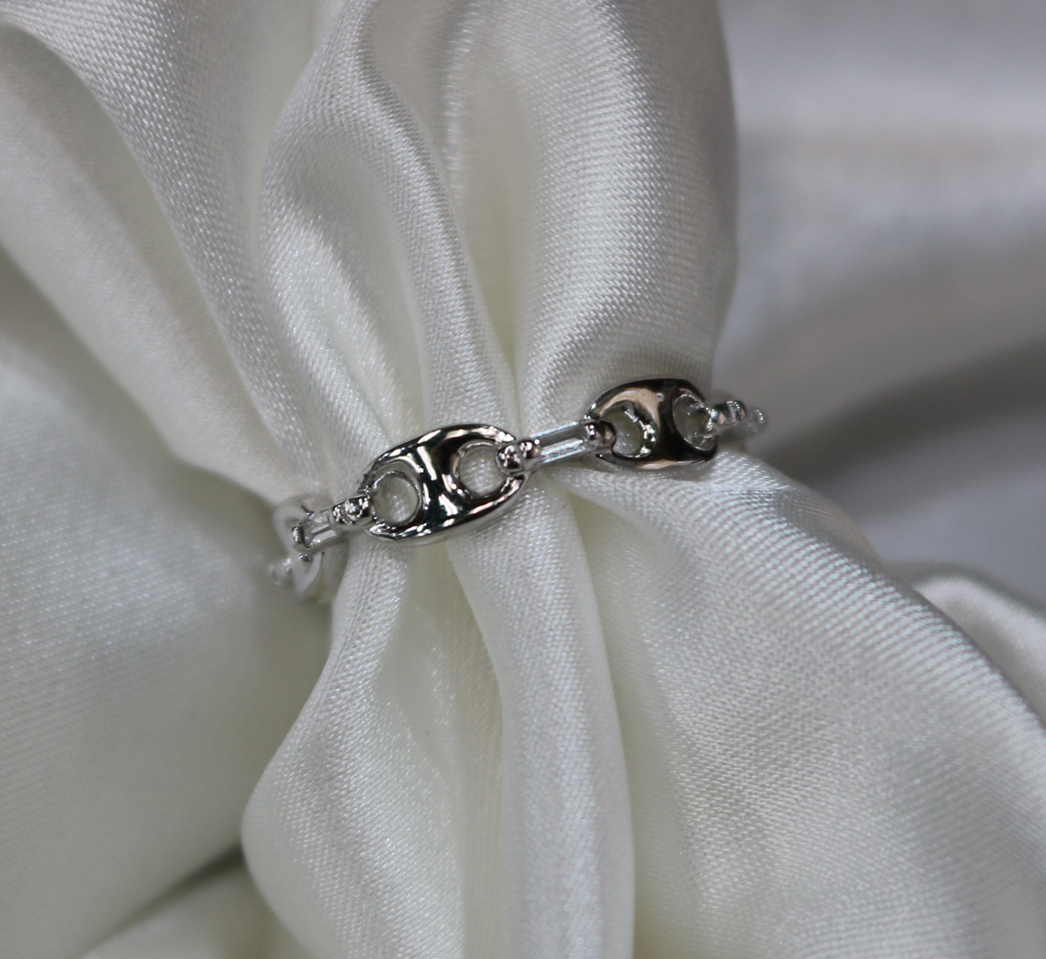 Sterling Silver Gucci Link Ring