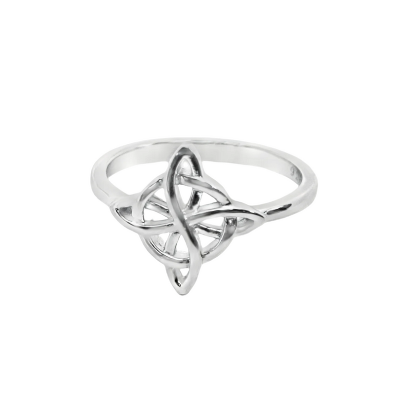Sterling Silver Quaternary Celtic Knot Ring