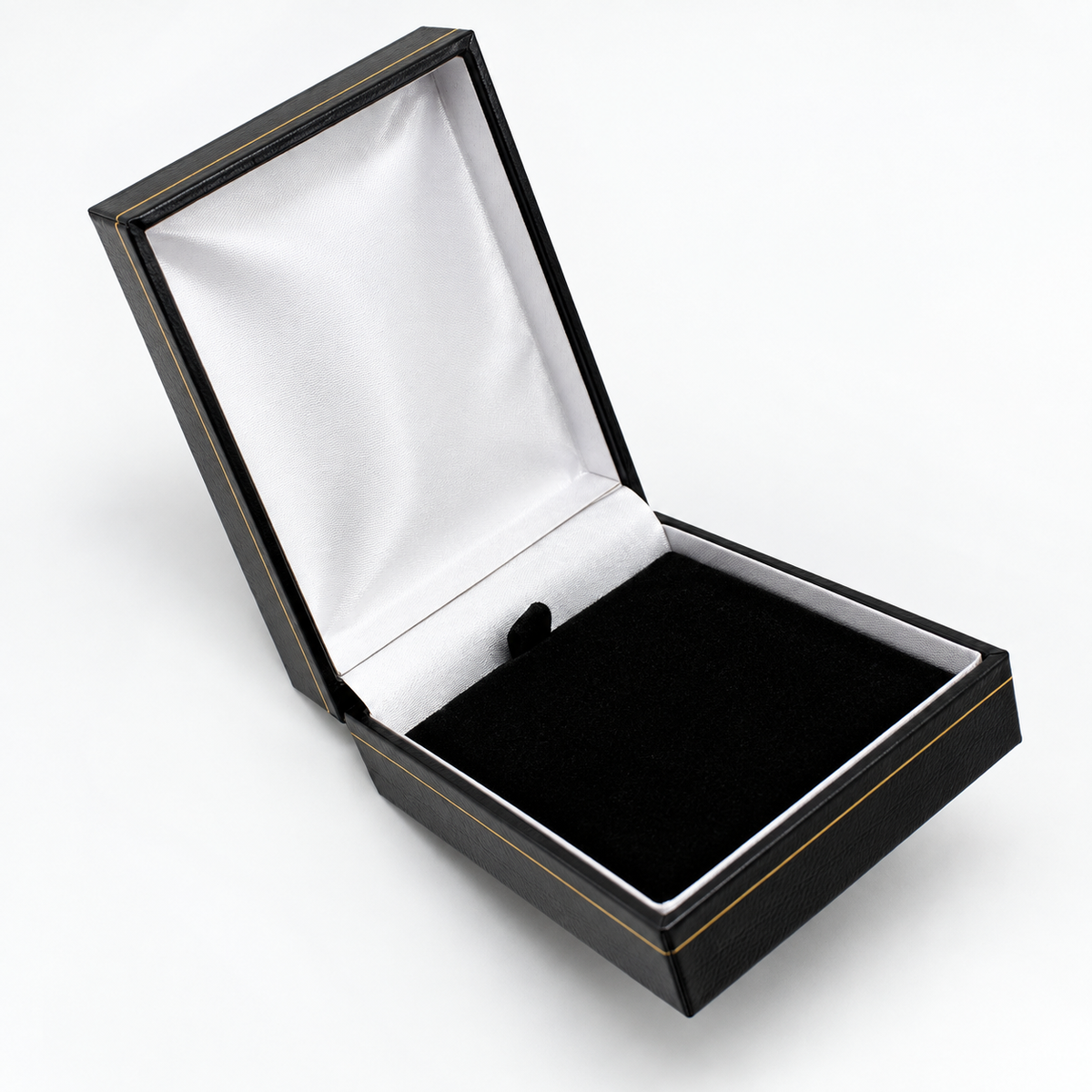 Leatherette Large Pendant & Necklace Box (Case of 24)