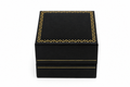 Leatherette Ring Box with Gold Trim (Case of 24)