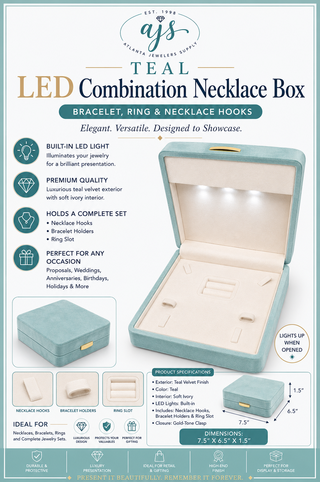 Led Combination Necklace Box