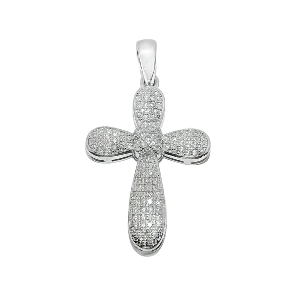 Sterling Silver CZ Cross Pendant
