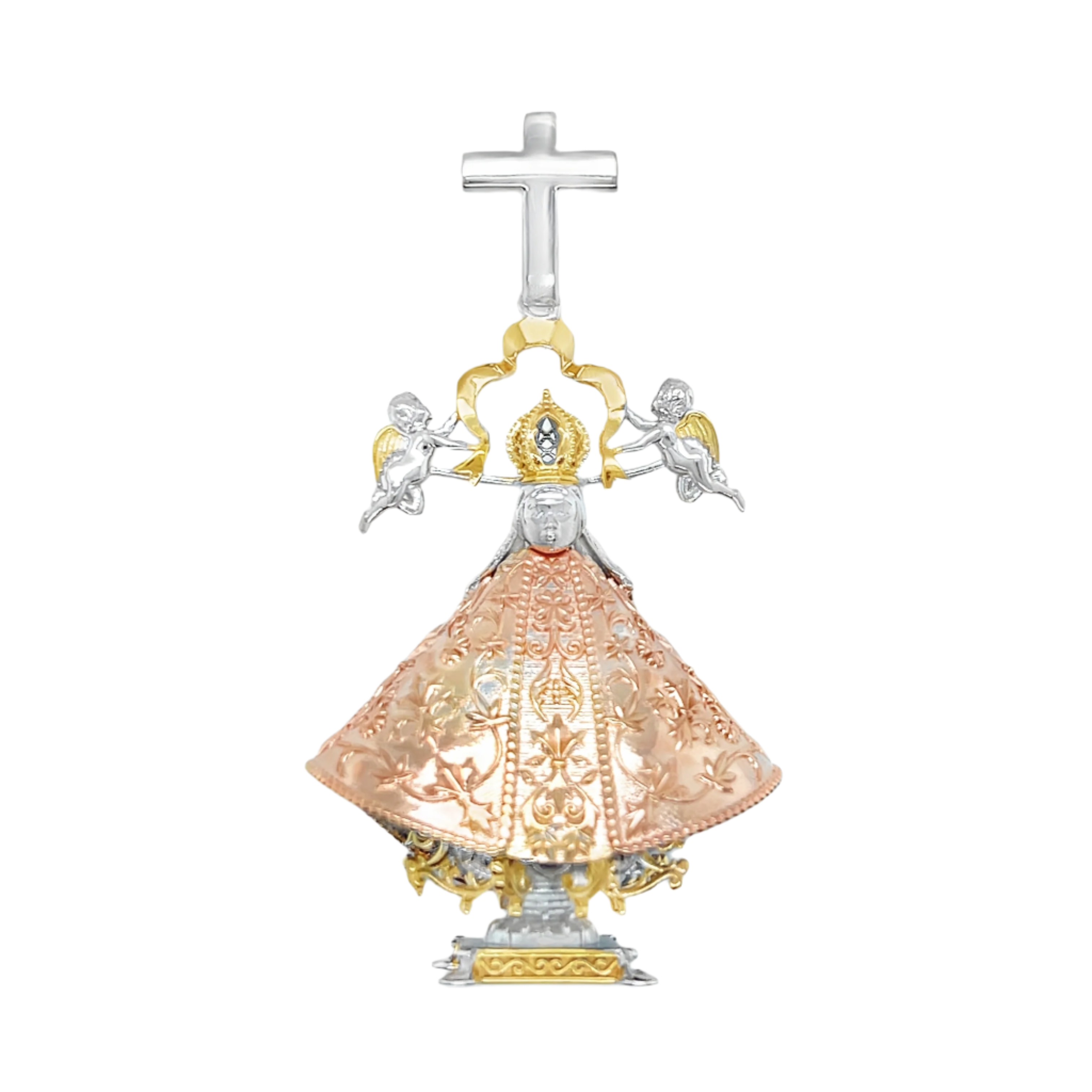 925 Sterling Silver Virgen San Juan De Los Lagos Pendant