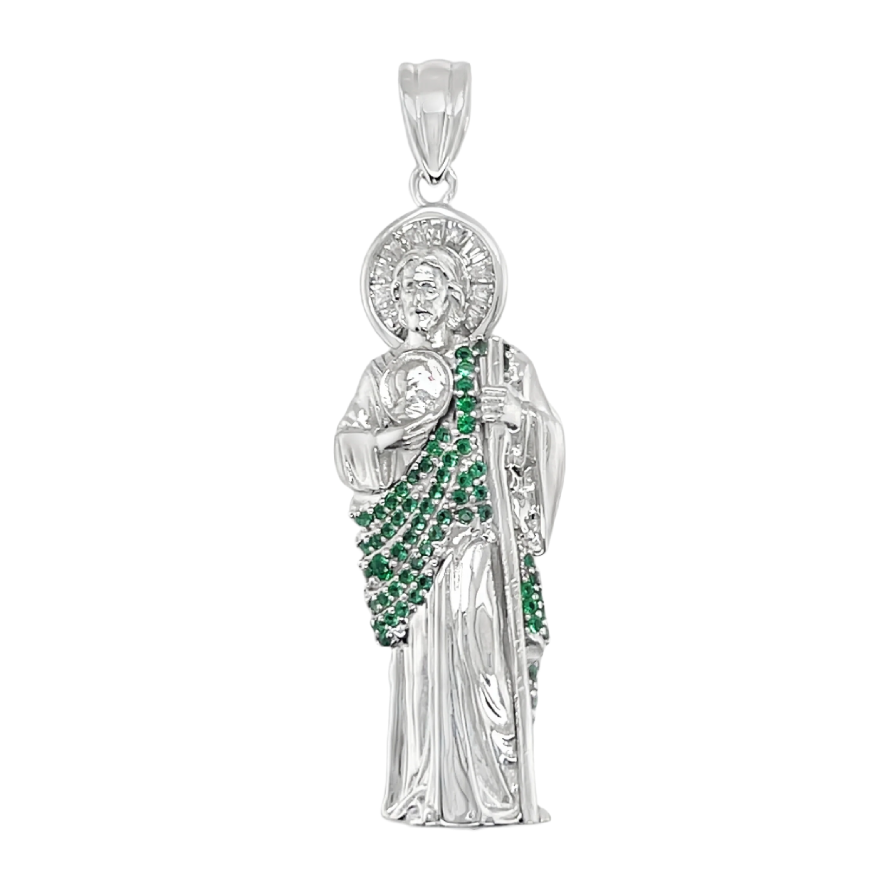 925 Mexican Sterling Silver San Judas Pendant