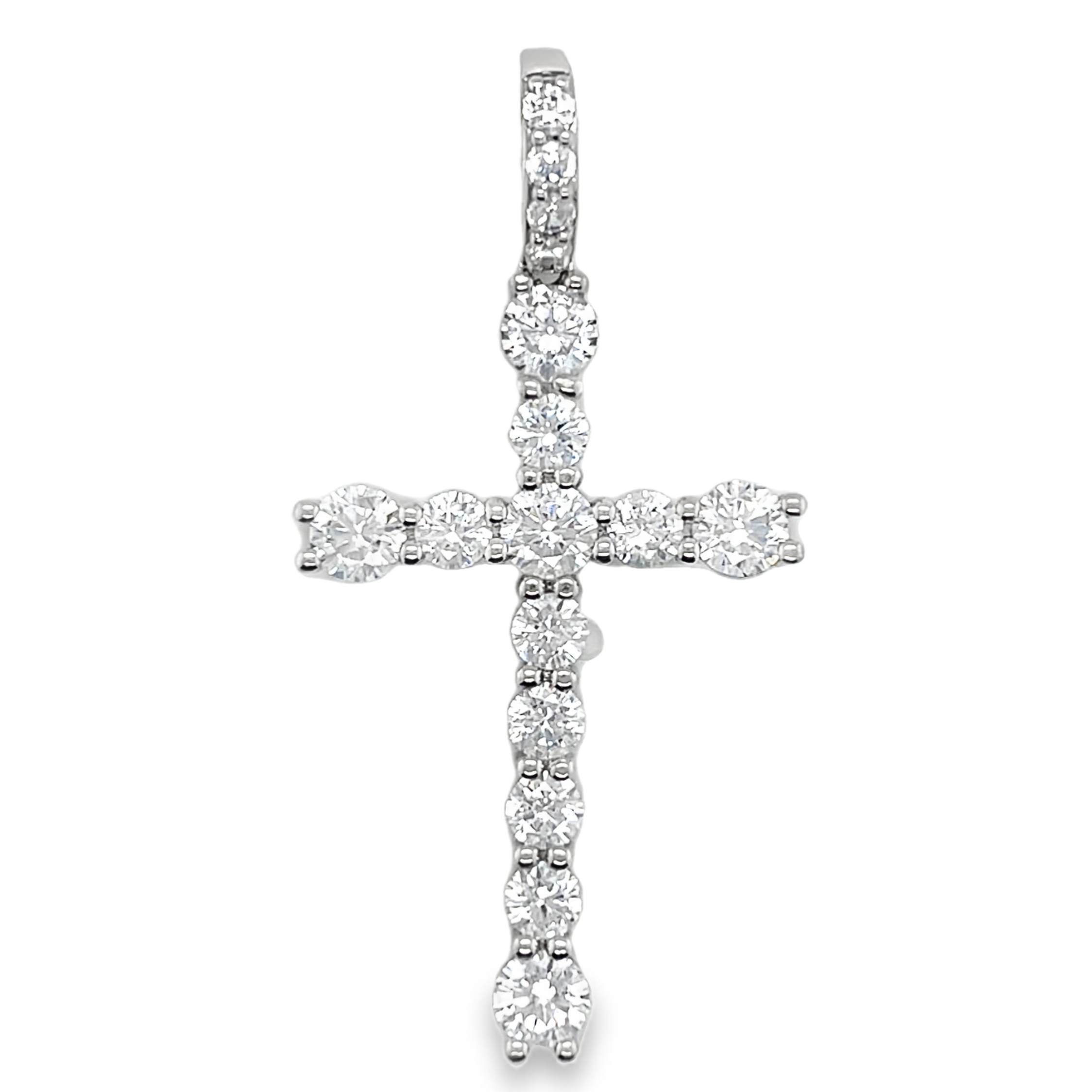 Sterling Silver CZ Cross Pendant