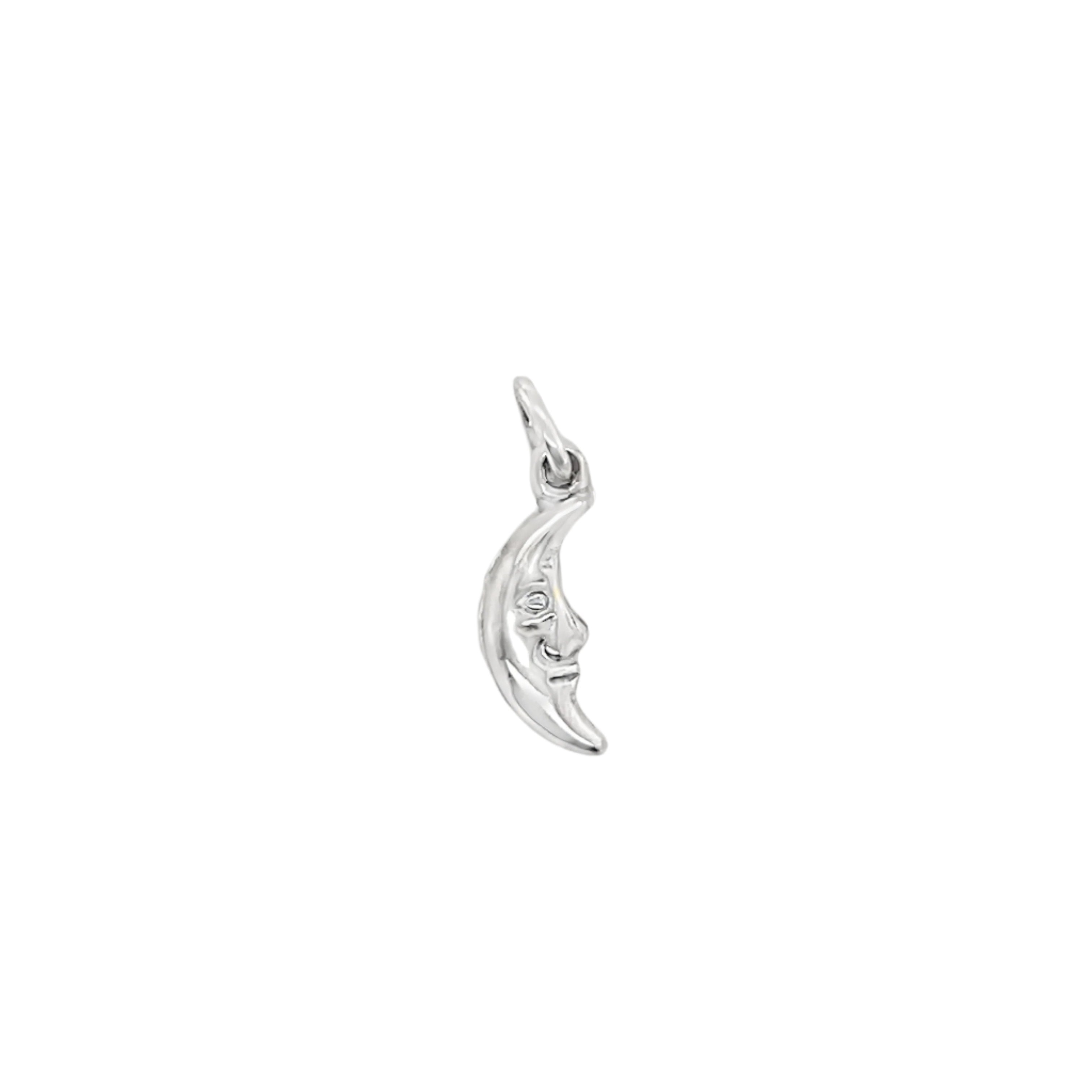Sterling Silver Crescent Moon Pendant