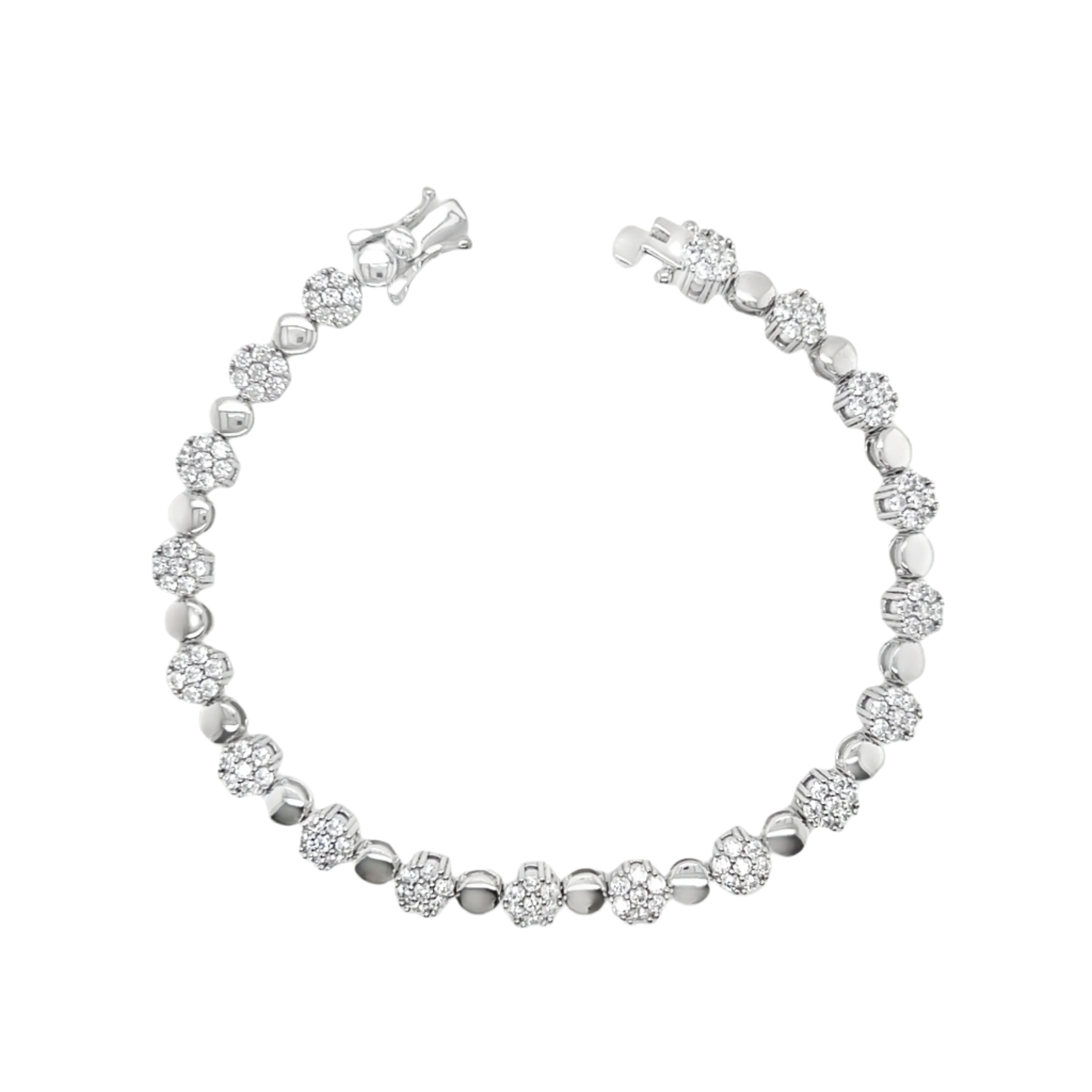 925 Sterling Silver  Alternative CZ Bracelet