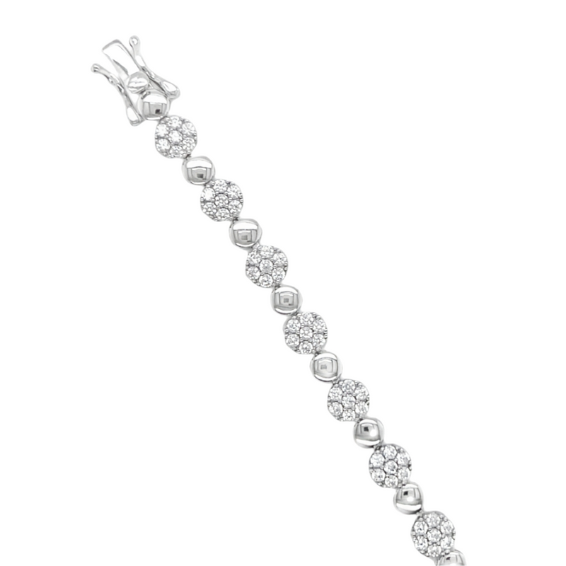 925 Sterling Silver  Alternative CZ Bracelet