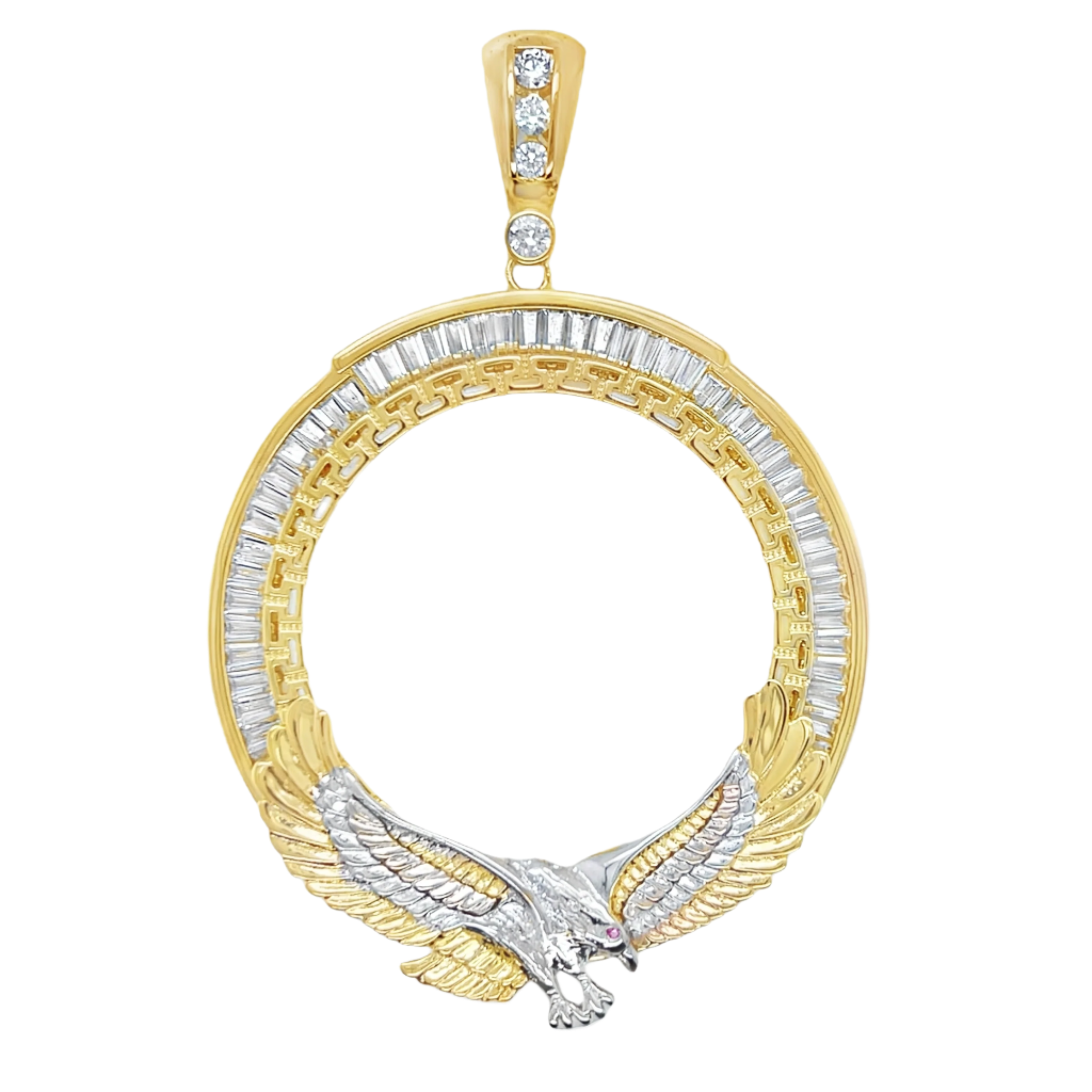 925 Mexican Sterling Silver Eagle Centenario Pendant