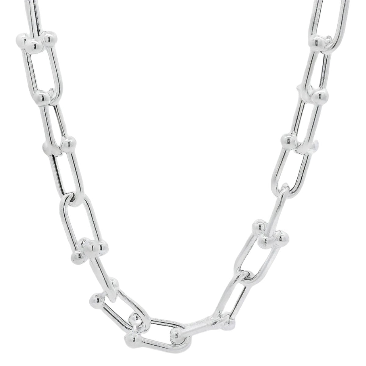 Sterling Silver Horseshoe Link Chain