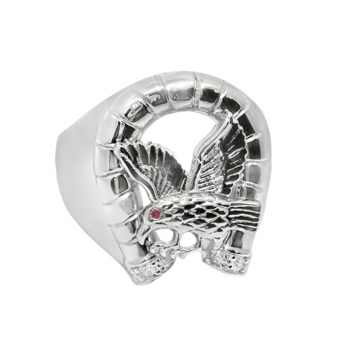 925 Sterling Silver Eagle Men's Ring