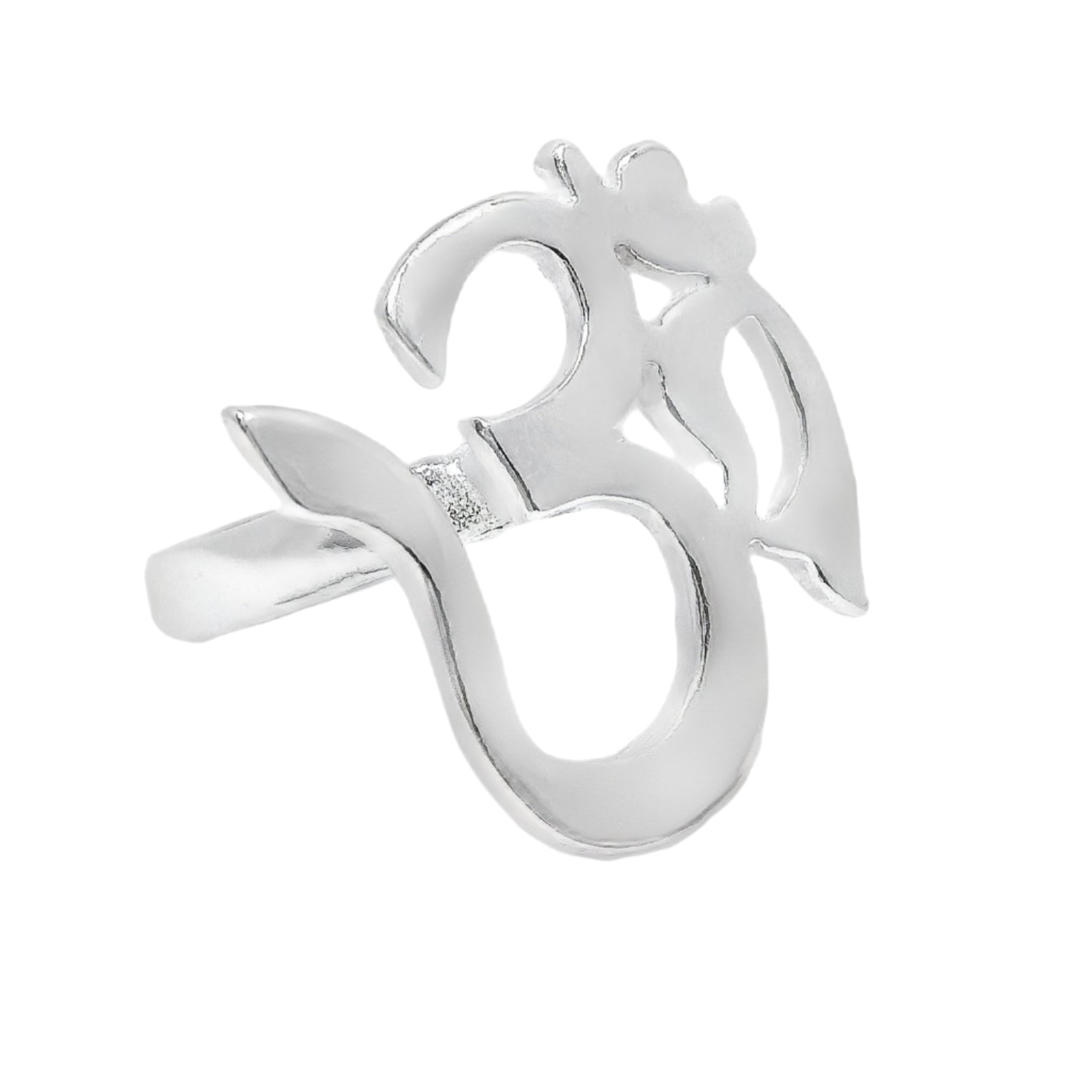 Sterling Silver Hindu Symbol OM Ring