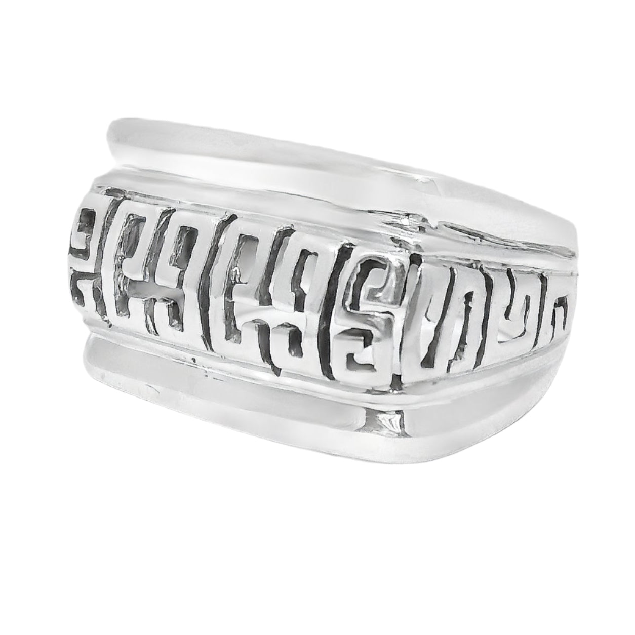 Sterling Silver Greek Design Ring