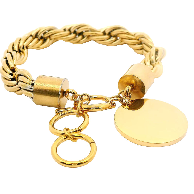 Stainless Engravable Rope Bracelets