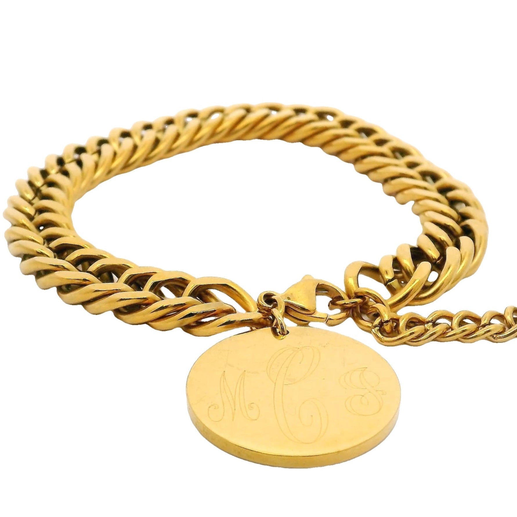 Stainless Steel Miami Cuban Engravable Bracelet