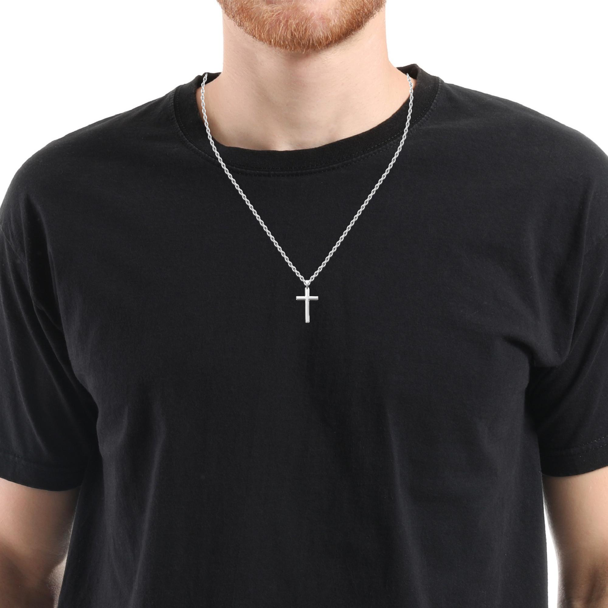 Sterling Silver Plain Cross Pendant