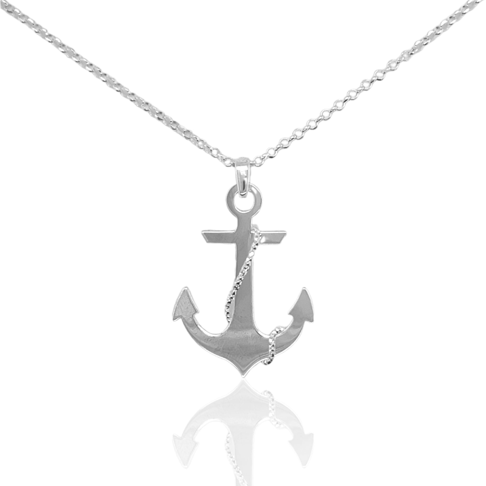 Sterling Silver Anchor Necklace