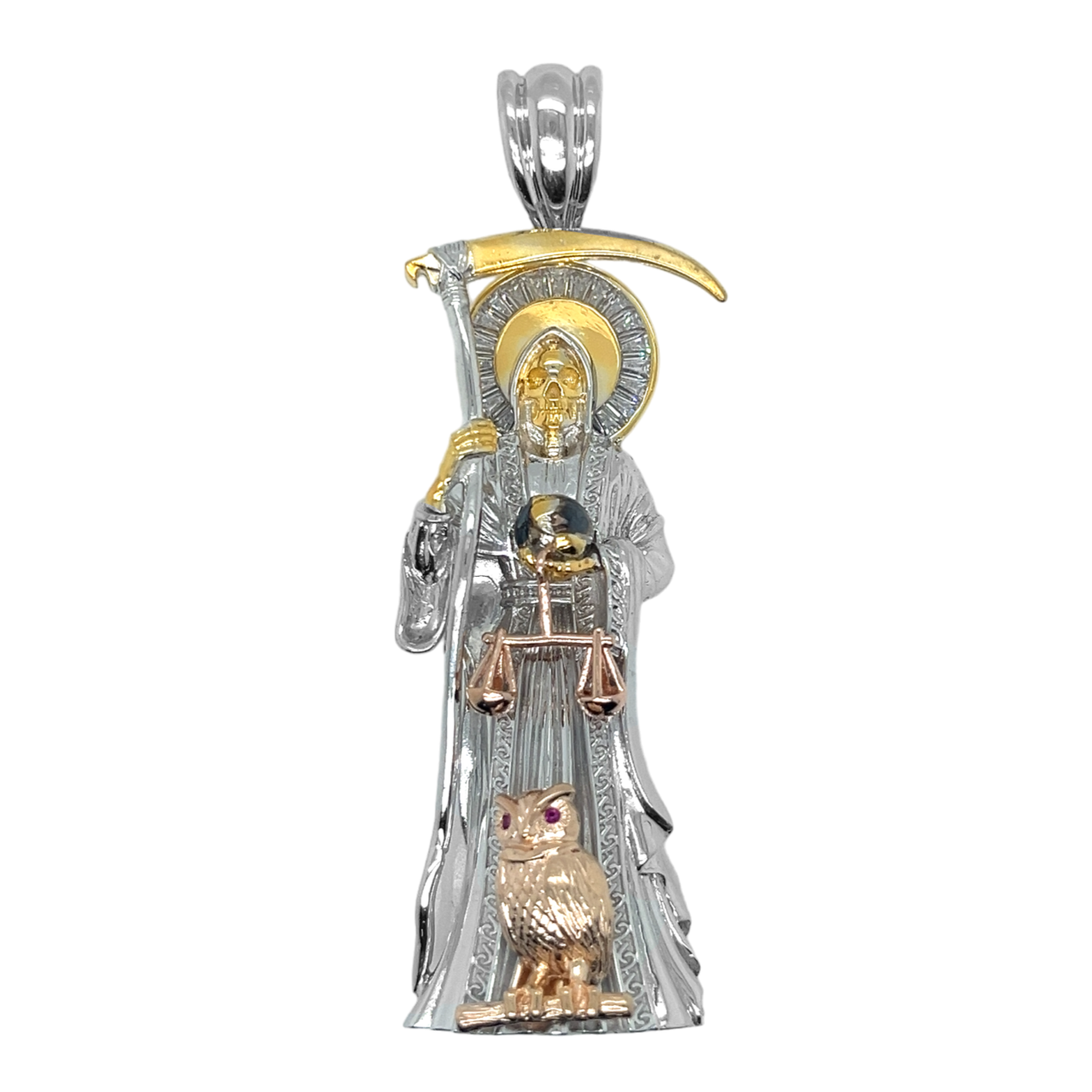 925 Mexican Sterling Silver Santa Muerte