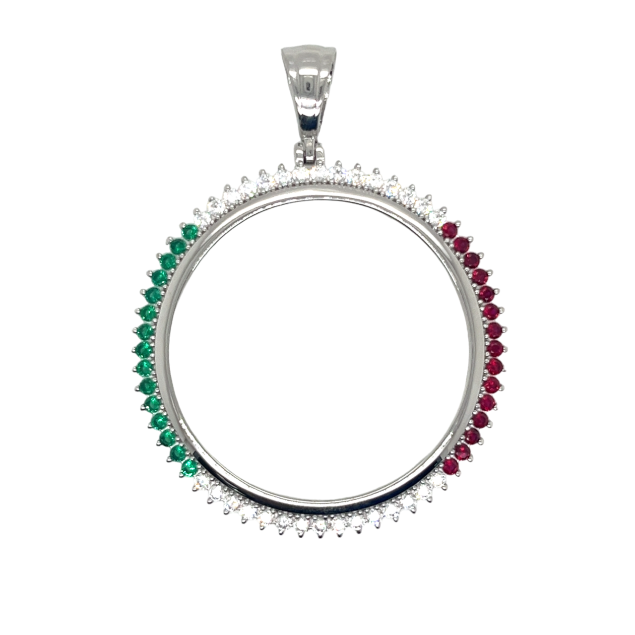 925 Mexican Sterling Silver Coin/Picture Holder Pendant.