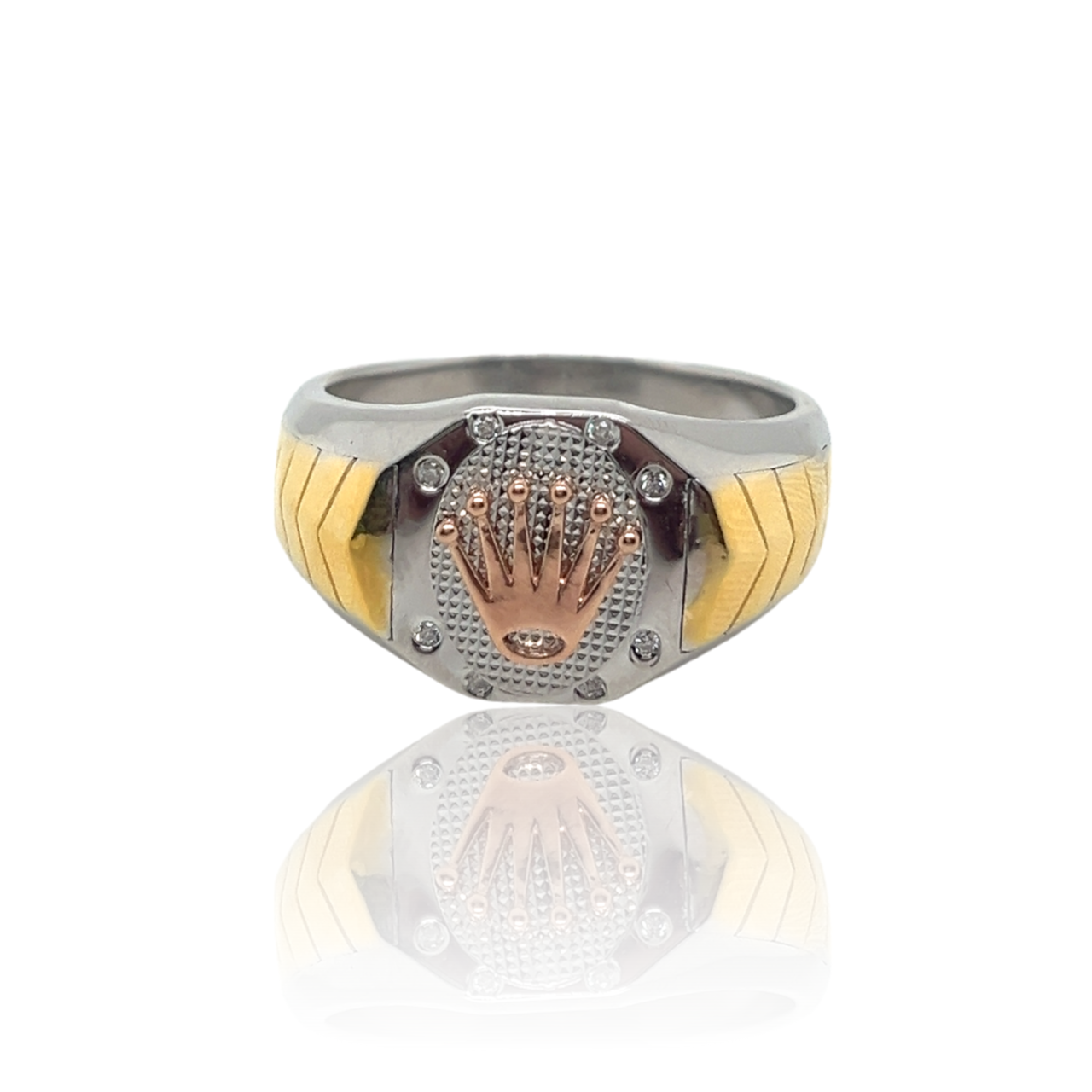 925 Sterling Silver Crown Man Ring