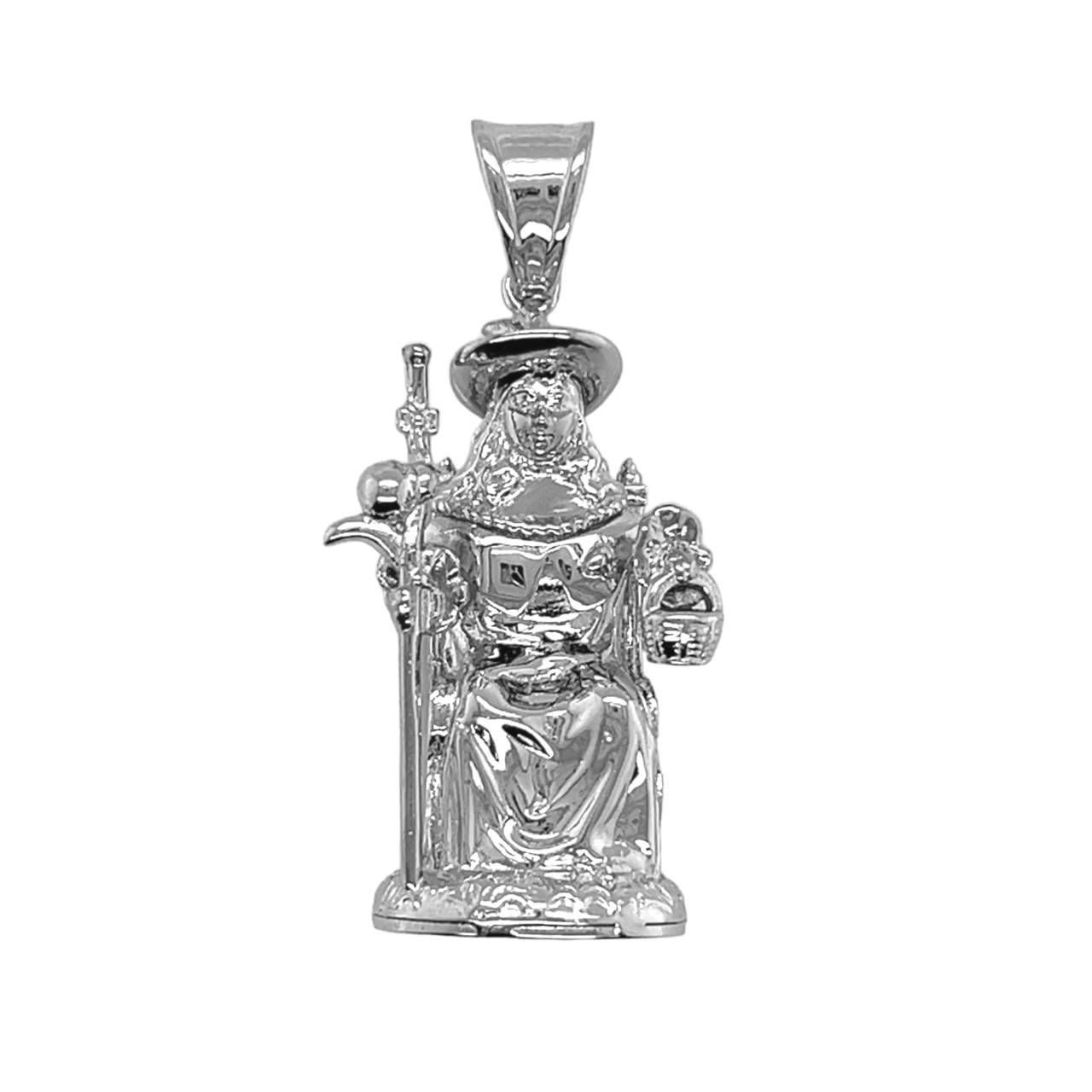 925 Mexican Sterling Silver Santo Niño De Atocha Pendant