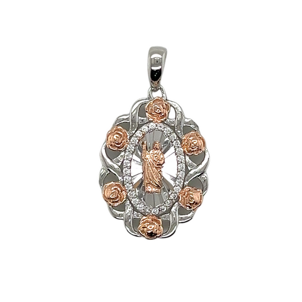 925 Mexican Sterling Silver Medalla de San Judas