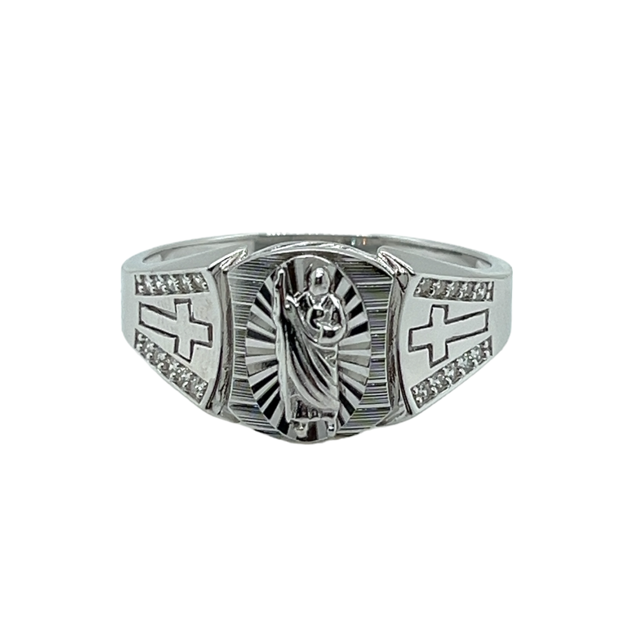 925 Mexican Sterling Silver Saint Jude Ring