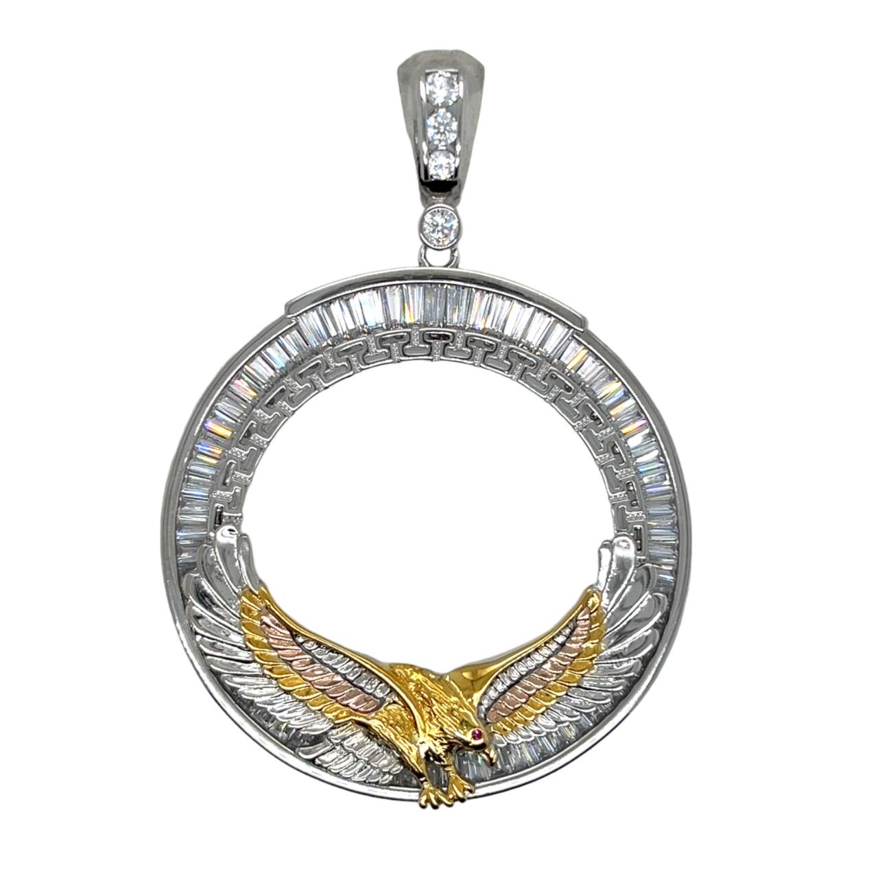 925 Mexican Sterling Silver Eagle Centenario Pendant