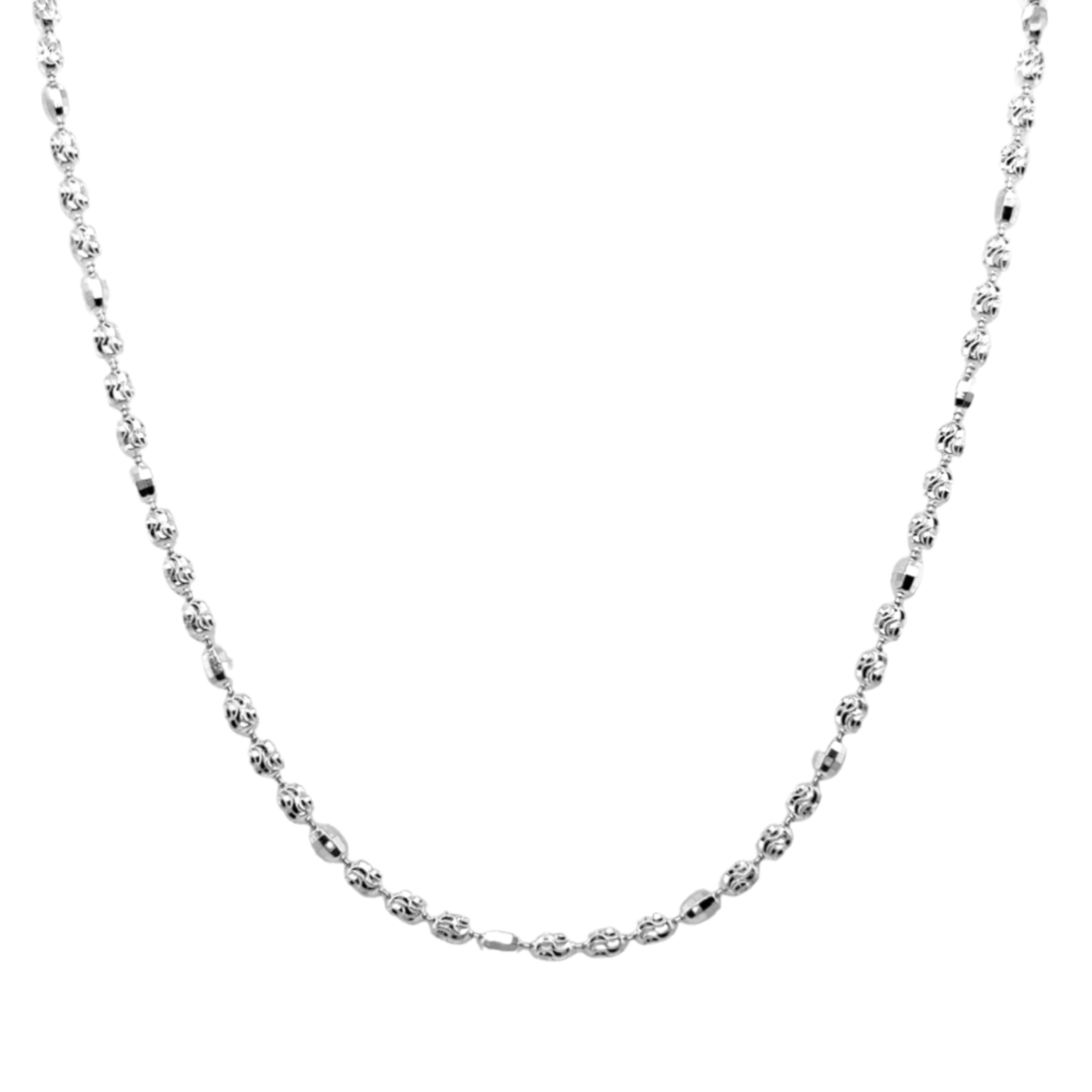 Italian Sterling Silver Diamond Cut Chain