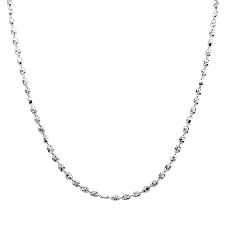 Italian Sterling Silver Diamond Cut Chain