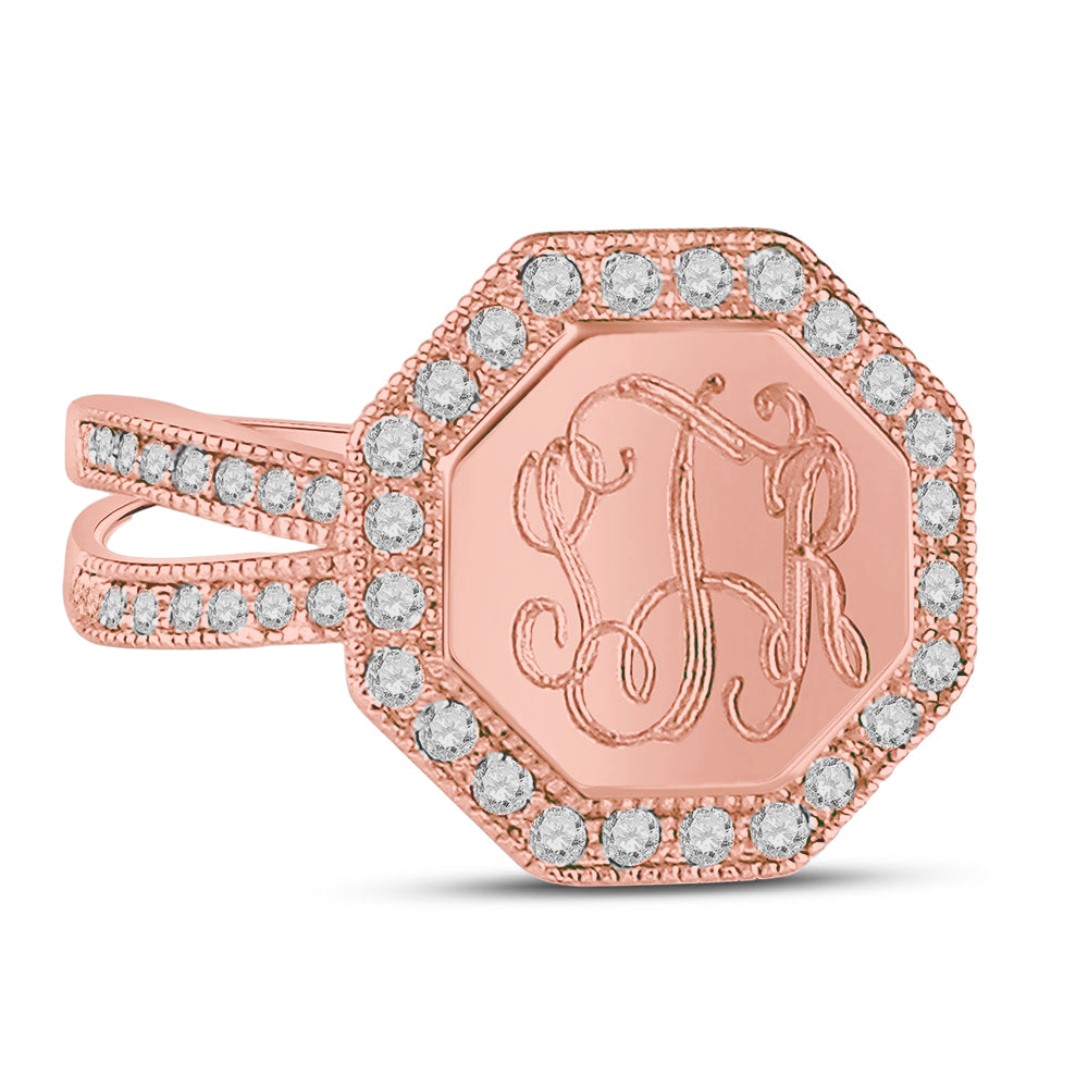 Sterling Silver Engravable Lisa Ring