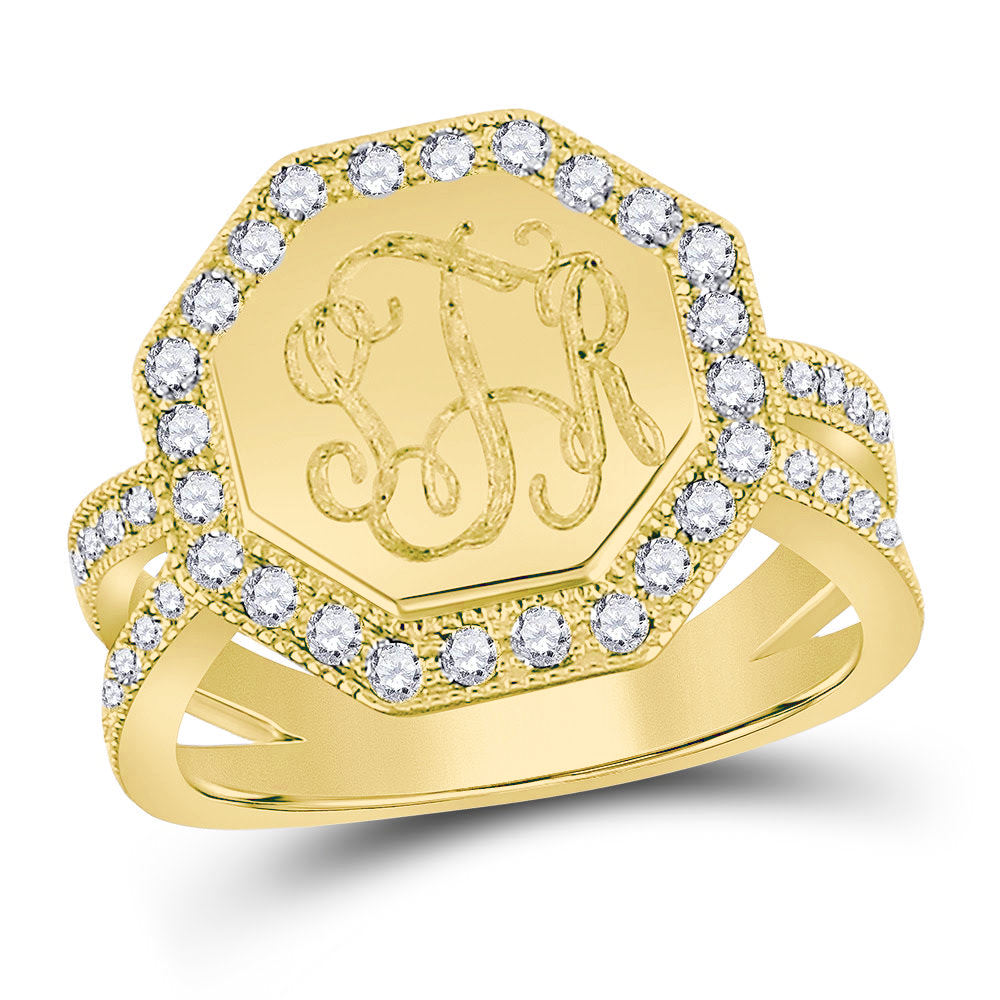 Sterling Silver Engravable Lisa Ring