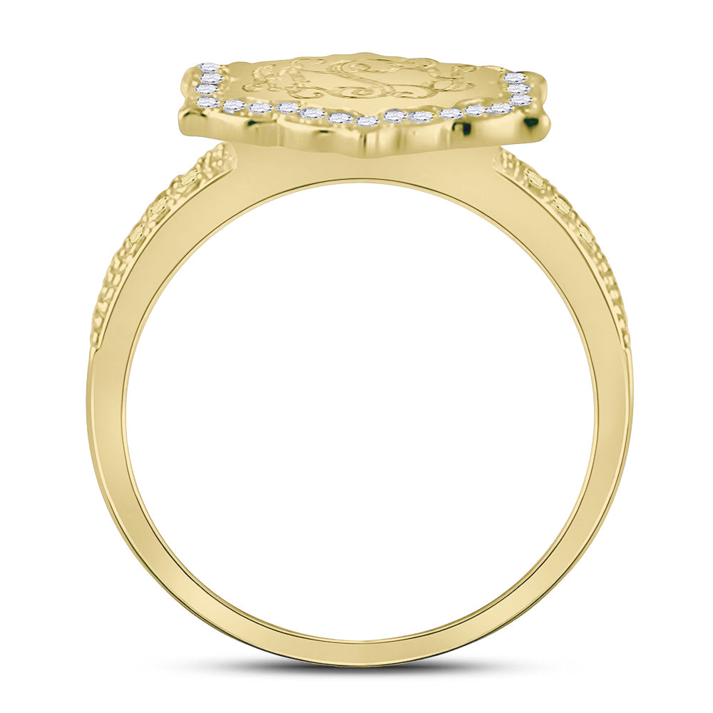 Sterling Silver Flower Split Band Ring