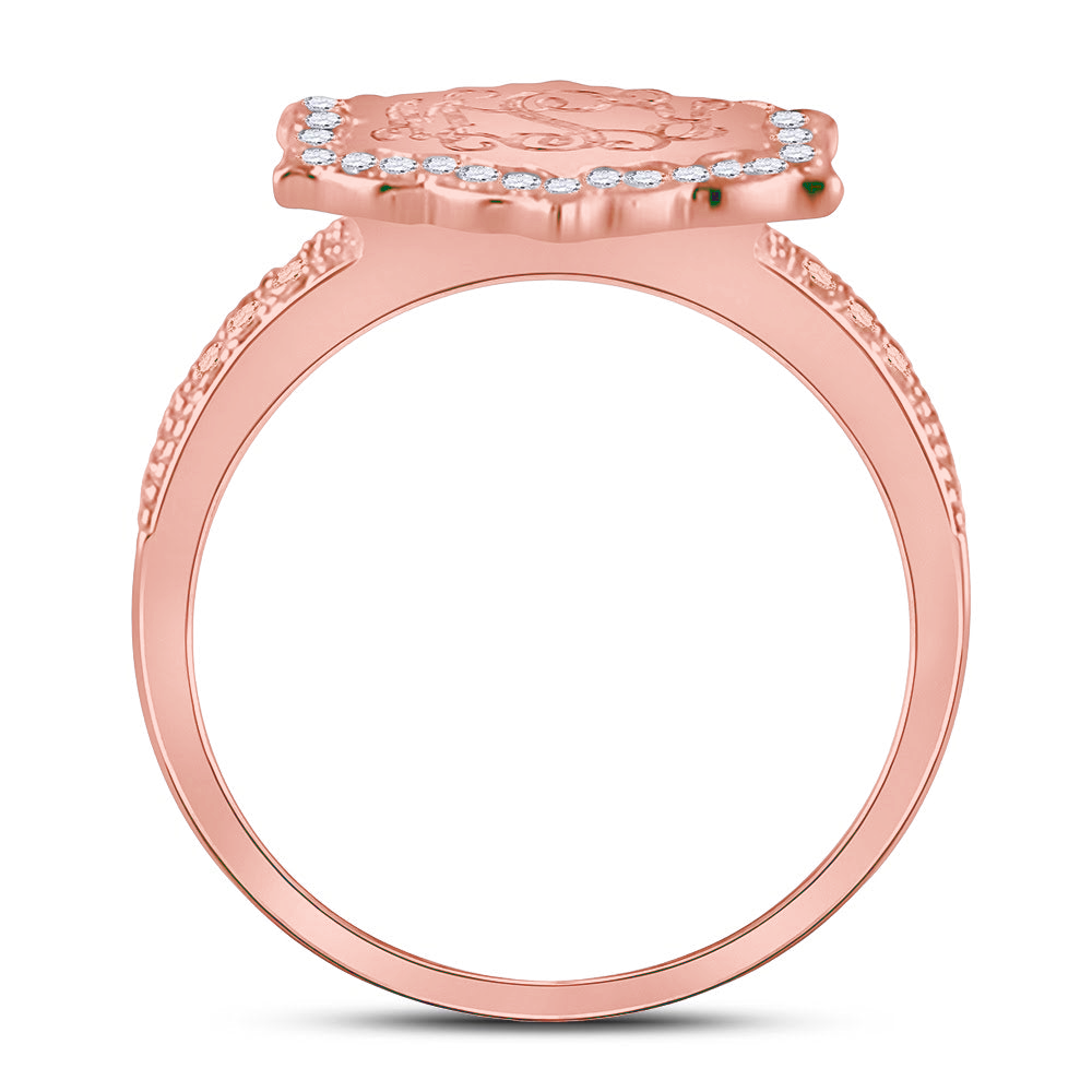 Sterling Silver Flower Split Band Ring