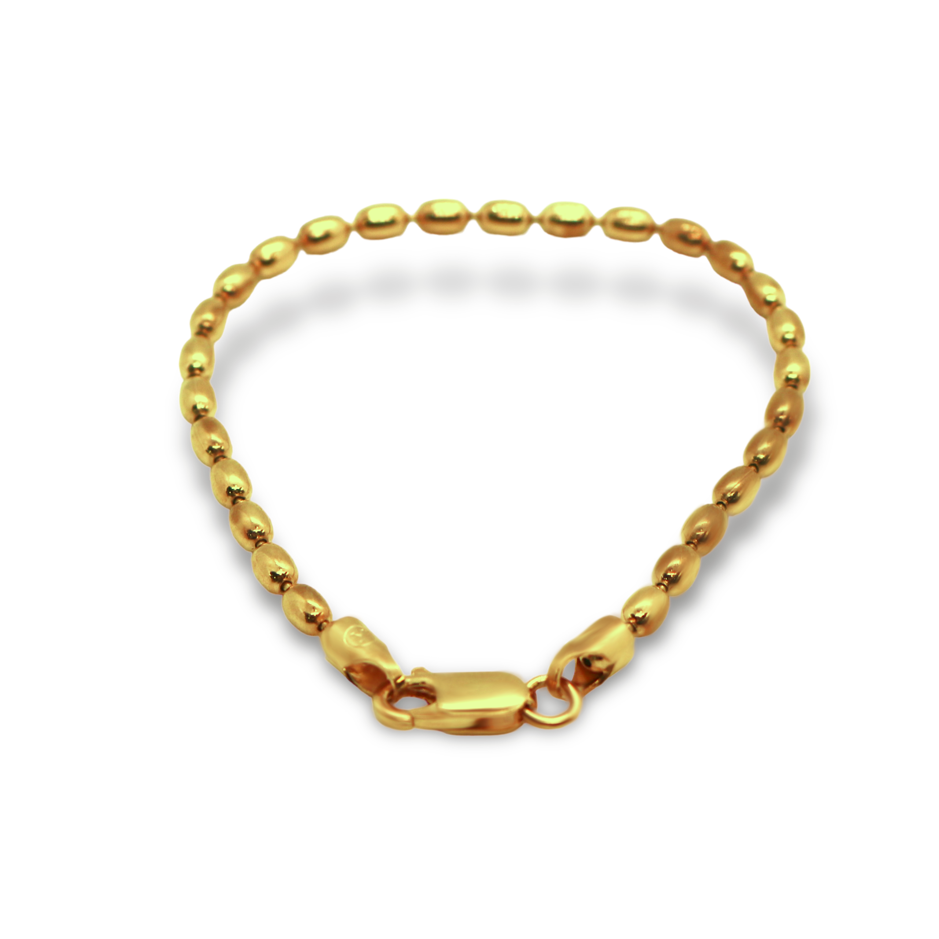 925 Sterling Silver 3mm Oval Bead Chain Necklace Or Bracelet – Italian Made, Multiple Lengths