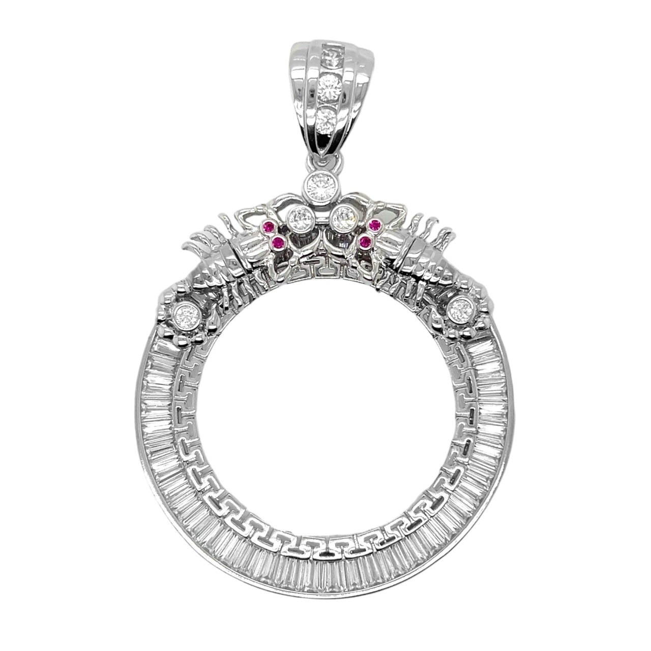 925 Mexican Sterling Silver Scorpio Centenario CZ Pendant