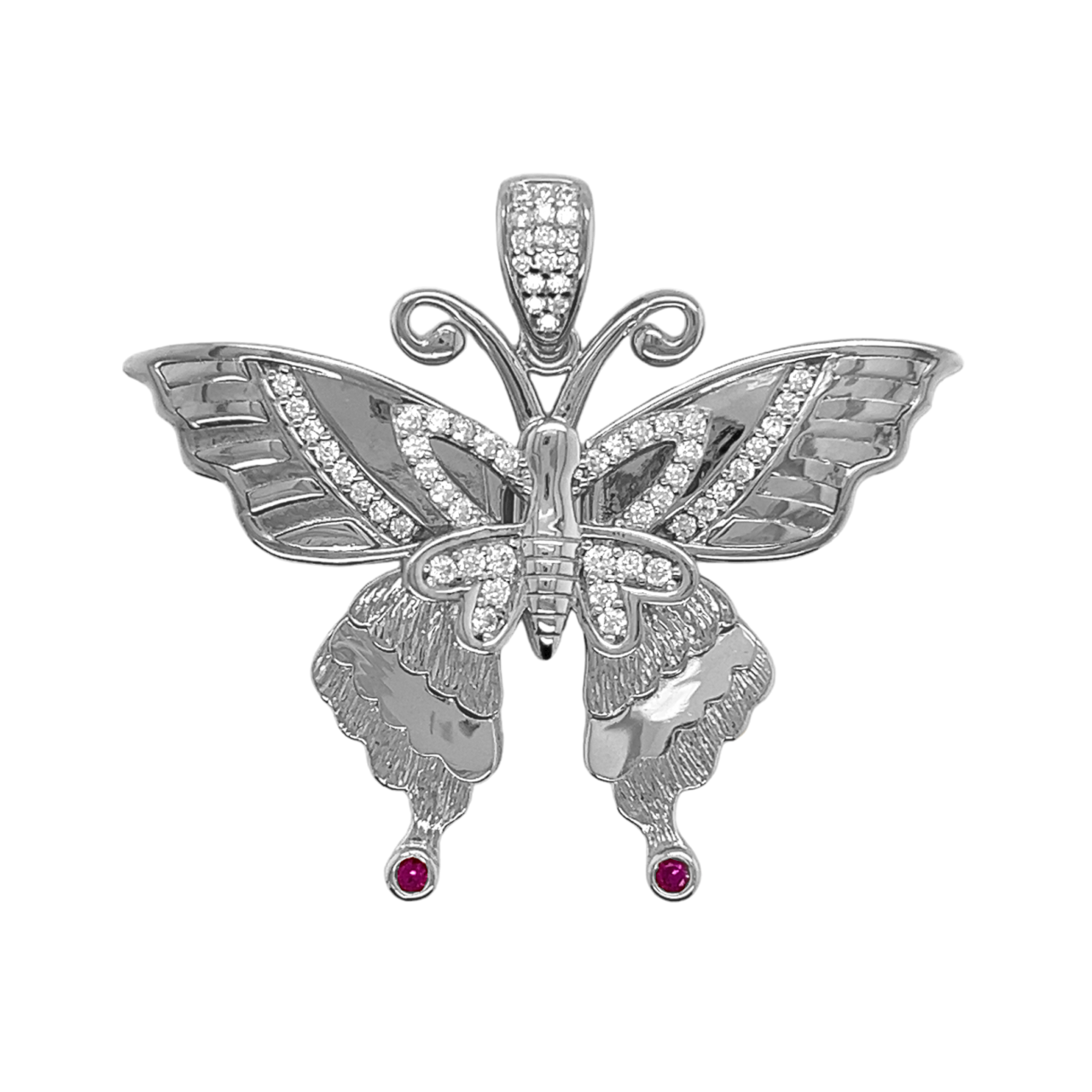 925 Mexican Sterling Silver Butterfly Pendant