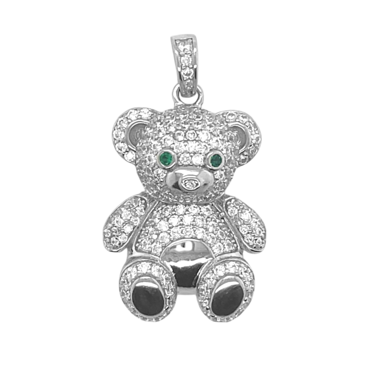 Sterling Silver Teddy Bear Pendant