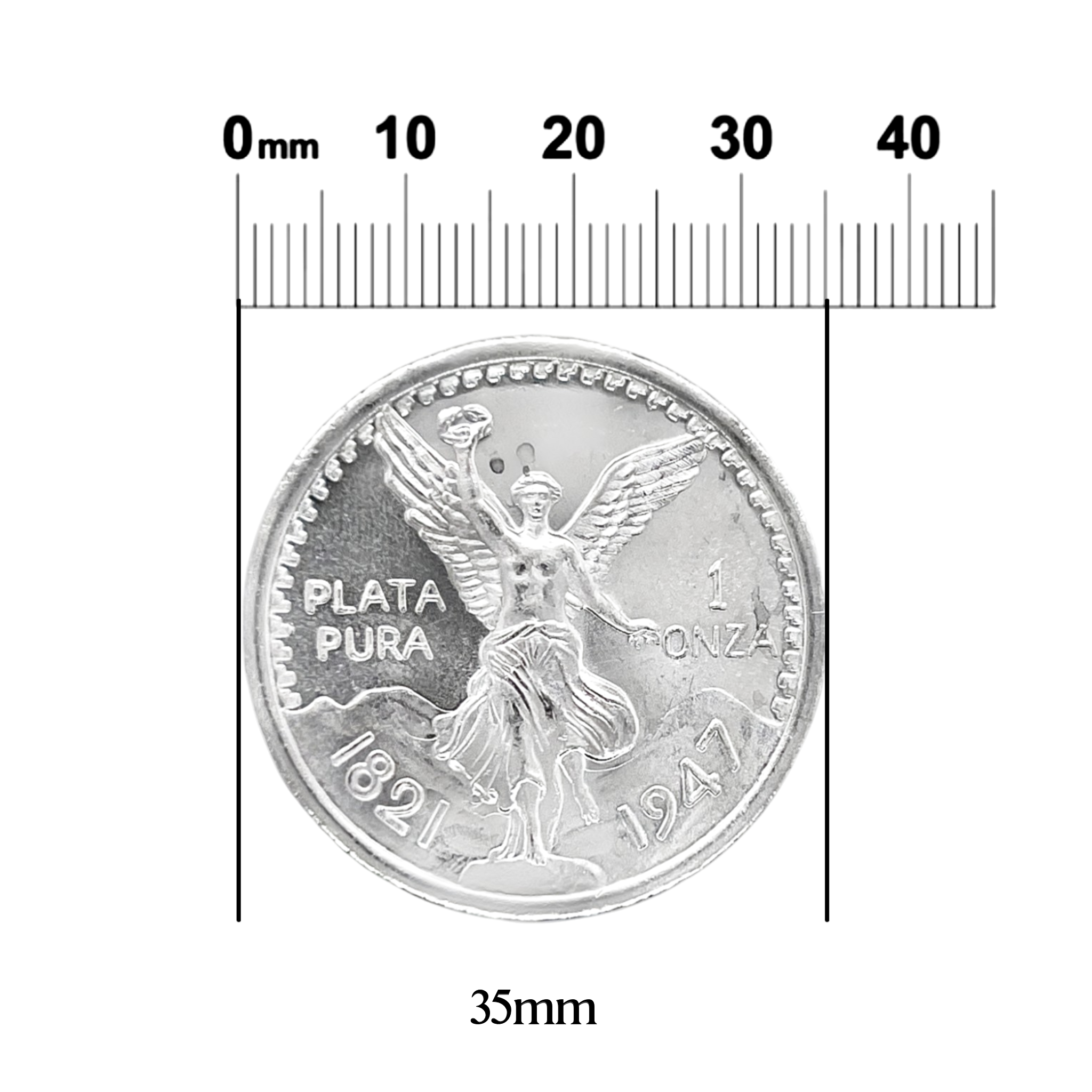 Sterling Silver Mexican Peso 1 oz Coin - 37mm