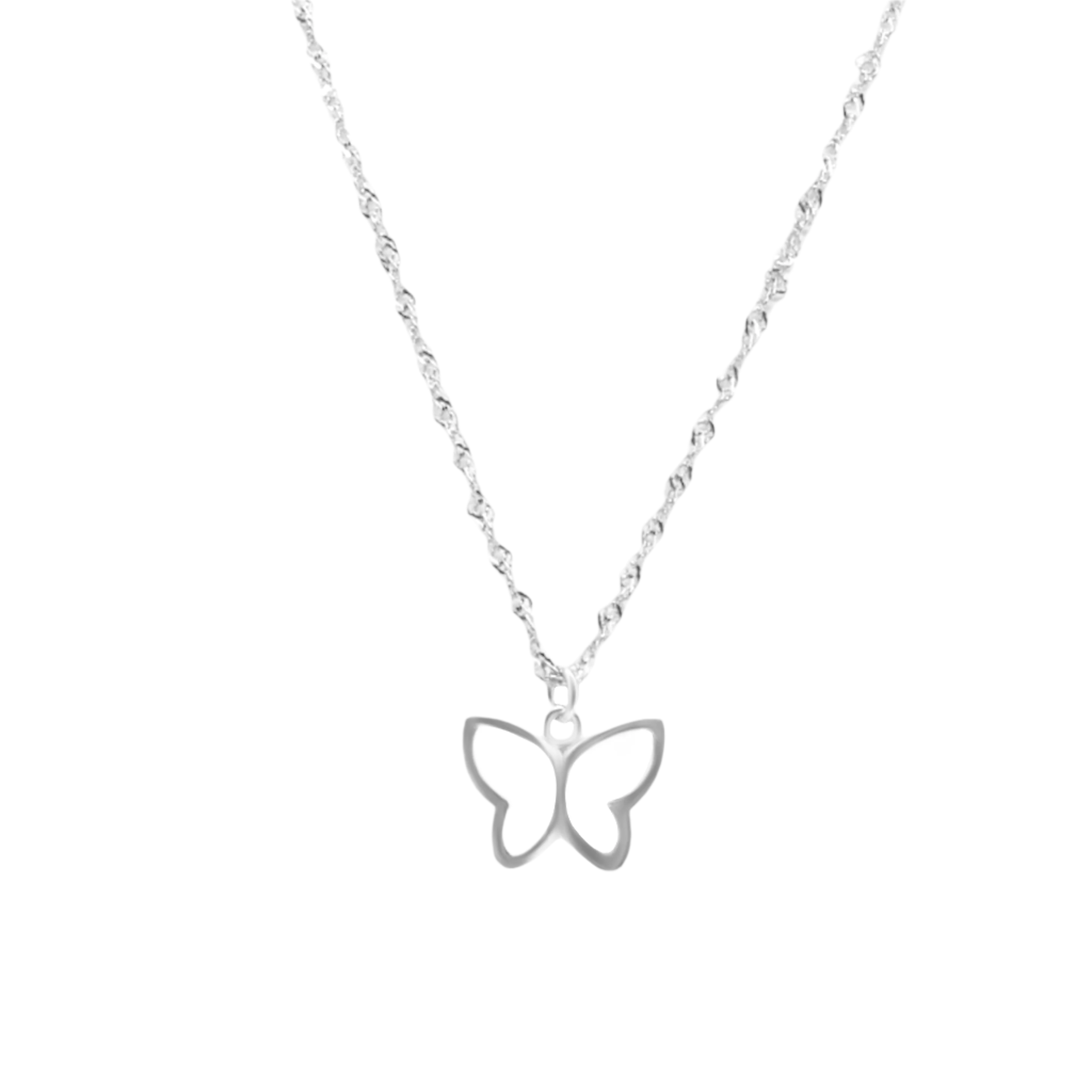 Sterling Silver Butterfly Necklace