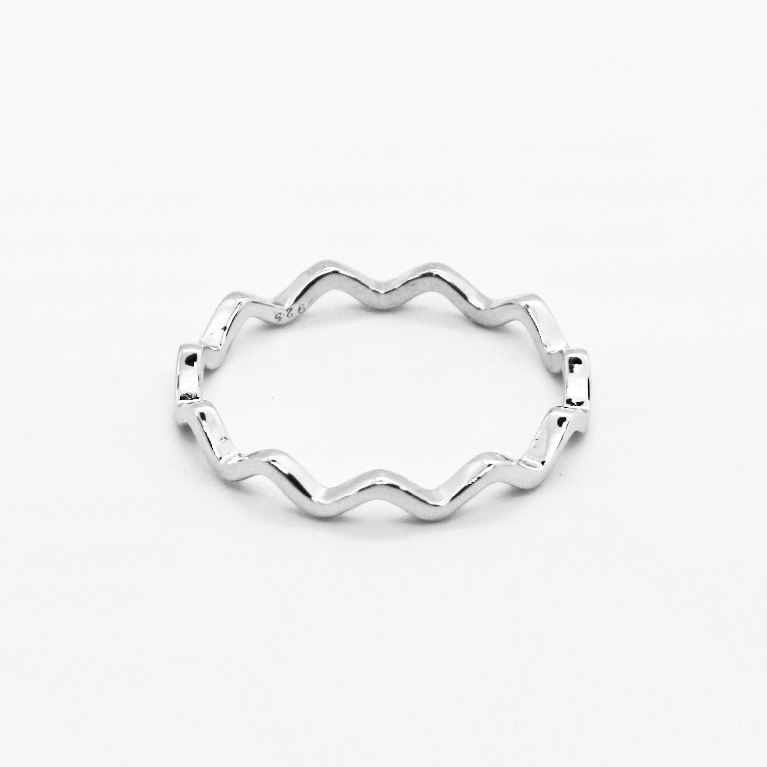 Sterling Silver Wavy Ring
