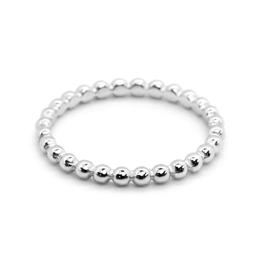 Sterling Silver Beaded Ring