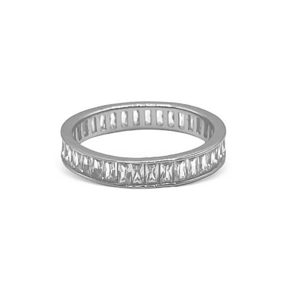 Sterling Silver CZ Band