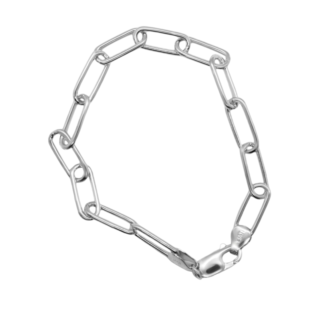 Stainless Engravable Paper Clip Bracelet