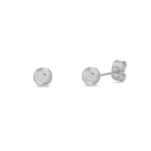 Sterling Silver Rhodium 4mm Ball Stud Earrings