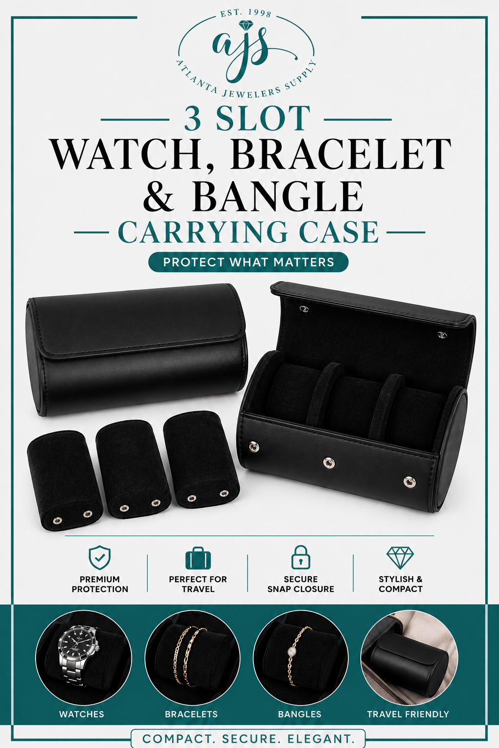 Watch, Bracelet and Bangle Carrying Case