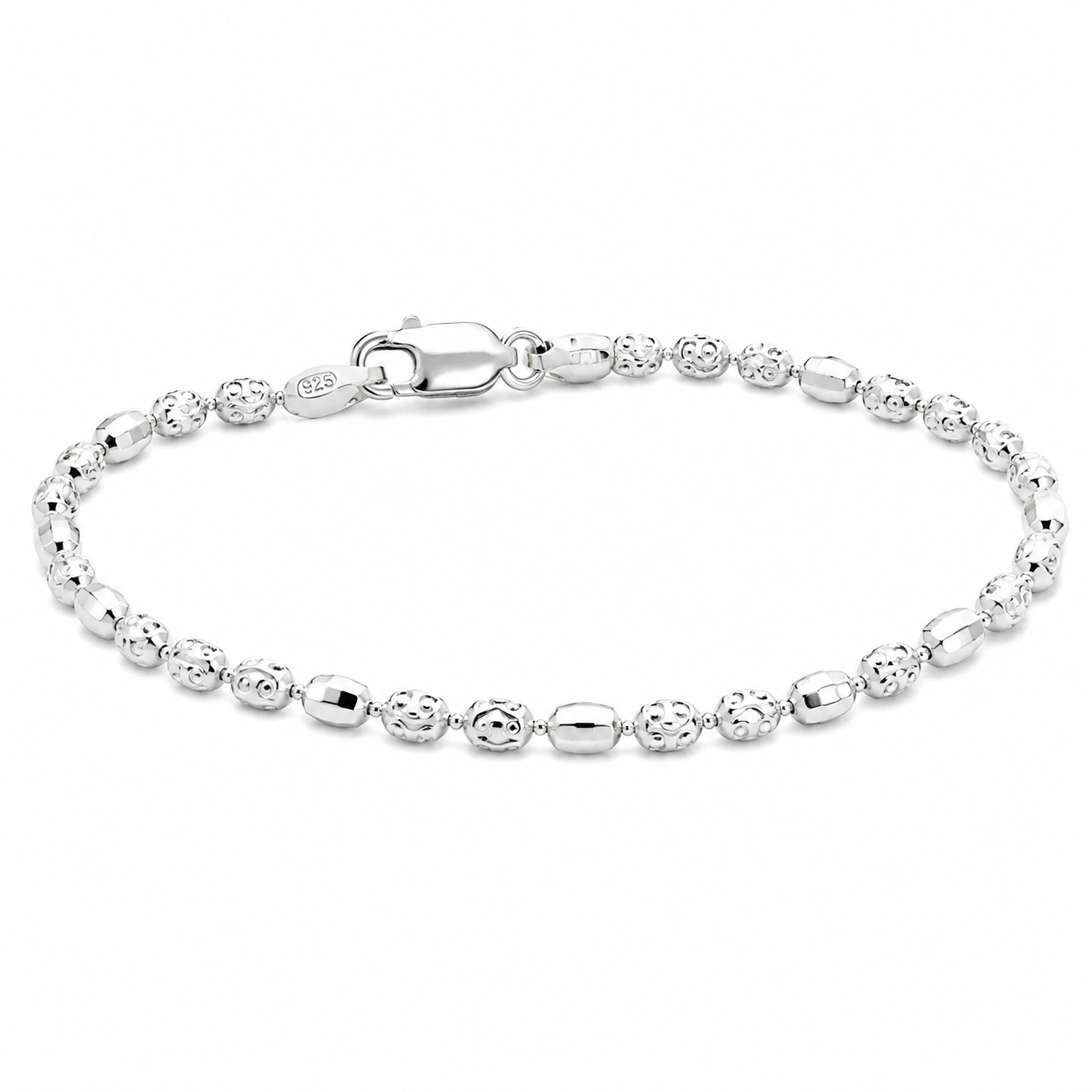 Italian Sterling Silver Diamond Cut Chain